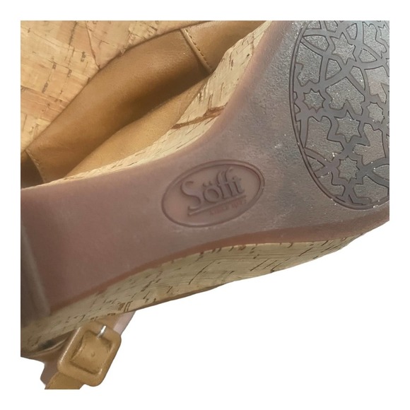 Sofft Leather Ordelia Slingback Wedge Peep Toe - Picture 9 of 10